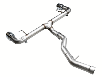 AWE Tuning 19-23 BMW 330i / 21-23 BMW 430i Base G2X Track Edition Axle-Back Exhaust - Chrome Silver