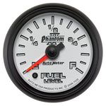 Autometer Phantom II 52mm Full Sweep Electronic 0-280 ohm Fuel Level Programmable E-F Range Gauge