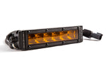 Diode Dynamics 6 In LED Light Bar Single Row Straight SS6 - Amber Driving Light Bar (Single)