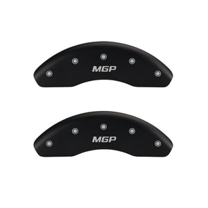 MGP 4 Caliper Covers Engraved Front & Rear Sonic Red finish silver ch