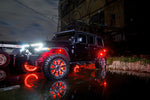 Oracle LED Illuminated Wheel Rings - Double LED - Red SEE WARRANTY