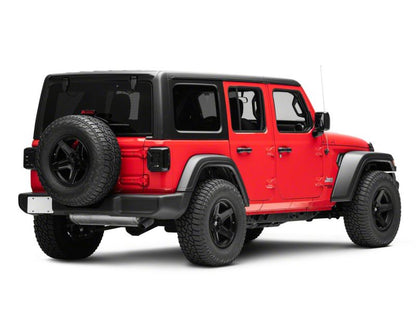 Raxiom 18-23 Jeep Wrangler JL Axial Series LED Tail Lights- Black Housing (Smoked Lens)