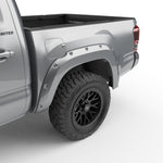 EGR 16+ Toyota Tacoma w/Mudflap Bolt-On Look Color Match Fender Flares - Set - Silver Sky