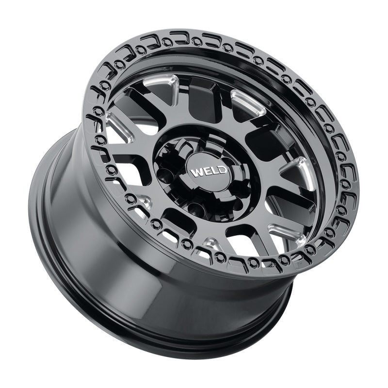 Weld Off-Road W105 17X9.0 Cinch 6X135 6X139.7 ET00 BS5.00 Gloss Black MIL 106.1