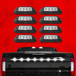 XK Glow Strobe Pod Lights w/ Traffic Modes Ultra Bright LEDs Multiple Modes + Solid On - White 8pc