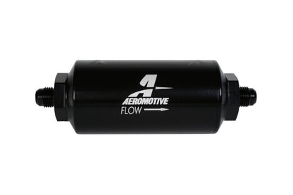 Aeromotive In-Line Filter - AN-06 238 Stainless Mesh Element - Anodized Black