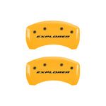 MGP 4 Caliper Covers Engraved Front & Rear Explorer Yellow finish black ch