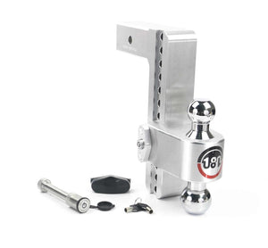 Weigh Safe 180 Hitch 10in Drop Hitch & 2.5in Shank (10K/18.5K GTWR) w/WS05 - Aluminum