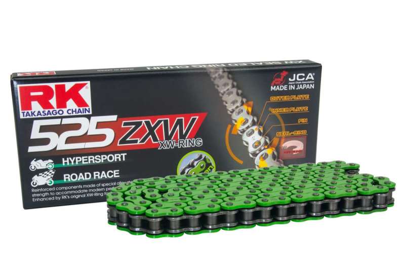 RK Chain MM525ZXW-100L XW-Ring - Green