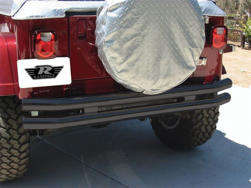 Rampage 1987-1995 Jeep Wrangler(YJ) Double Tube Bumper - Black