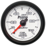 Autometer Phantom II 52.4mm Mechanical 0-100psi Oil Pressure Gauge