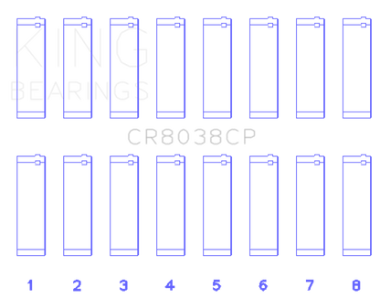 King Engine Bearings 03-09 Ford Powerstroke V8 6.0L Diesel (Size +.50mm) Connecting Rod Bearing Set