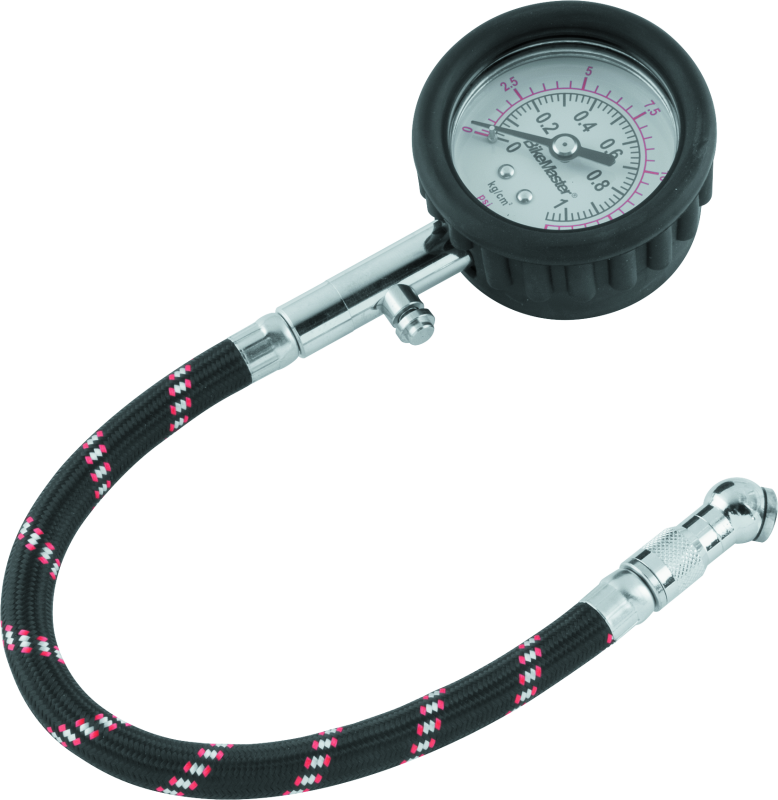 BikeMaster Tire Pressure Gauge/Hose 15 PSI