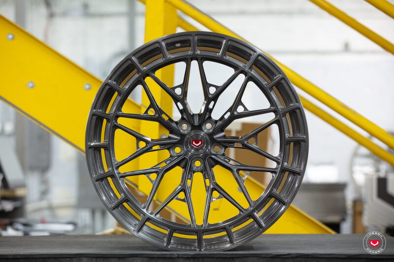 Vossen LC3-02 20x9.5 / 5x112 / ET-3 / 66.6 - Brushed Dark Smoke Wheel - (G8x M2/M3/M4 - Front)