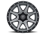 ICON Rebound 17x8.5 6x5.5 25mm Offset 5.75in BS 95.1mm Bore Titanium Wheel