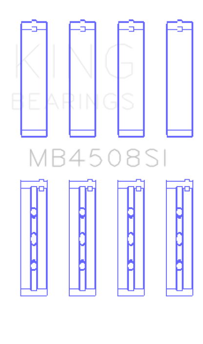 King Engine Bearings Acura J30A/J32A/J35A/J35Z (Size +.025) Performance Main Bearing Set