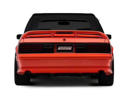 Raxiom 87-93 Ford Mustang Axial Series Smoked LED Tail Lights