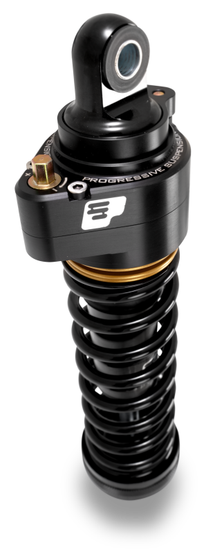 Progressive Harley Ultra Low-QPS 944 Series Shocks, 12.5in, 11in Ride Height Heavy Duty - Black/Gold