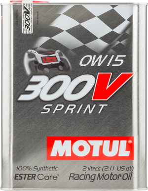 Motul 2L Synthetic-ester Racing Oil 300V SPRINT 0W15