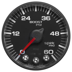 Autometer Spek-Pro 52.4mm 0-60 PSI Digital Stepper Motor Boost Gauge