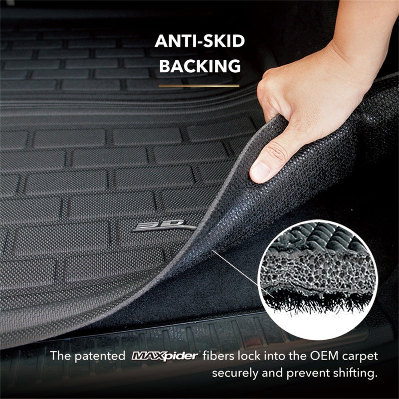 3D MAXpider 20-24 Chevrolet Corvette Coupe (C8) Kagu Black Rear Cargo