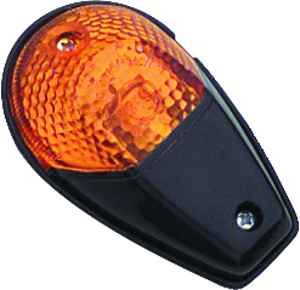 BikeMaster Universal Flush Mount Marker Light - Black/Amber