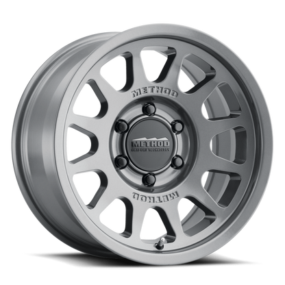 Method MR703 Bead Grip HD 18x9 +40mm Offset 6x5.5 95.25mm CB Gloss Titanium Wheel