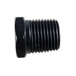 Fragola 1/2 Male Hex Pipe Plug - Black