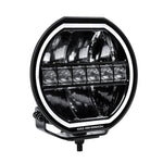 Go Rhino Xplor Blackout Series Maxline LED Hi/Low Beam w/Multi DRL (Surface Mount) 9in. - Blk