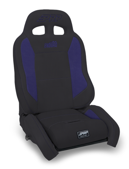 PRP EnduroCrawl Reclining Suspension Seat - Black/Purple Vinyl - Driver