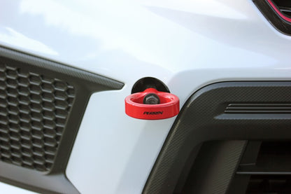 PERRIN 18-21 Subaru WRX & STI / 13-25 BRZ / 17-20 Toyota 86 Tow Hook Kit (Front) - Red
