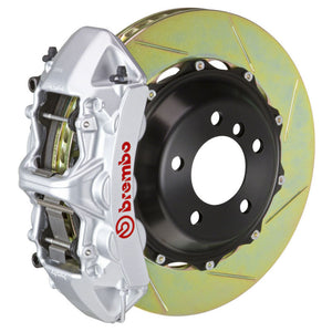 Brembo 02-05 996 GT2 Front GT BBK 6 Piston Cast 380x32 2pc Rotor Slotted Type1 -Silver