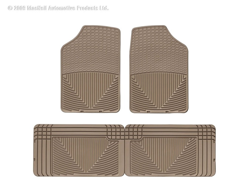 WT Rubber Mats - Rear - Tan