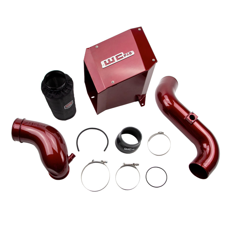 Wehrli 2004.5-2005 LLY Duramax 4in Intake Kit with Air Box Stage 2 - Red
