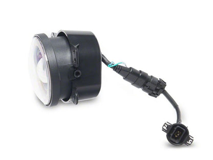 Raxiom 07-18 Jeep Wrangler JK V2 LED Switchback Fog Lights with Amber Turn Signal and Halo Rings