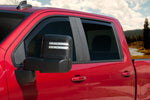 EGR 2019 Chevy 1500 Crew Cab In-Channel Window Visors - Matte Black