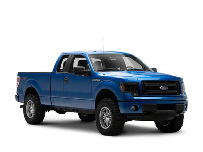 Raxiom 09-14 Ford F-150 CXR Series LED Headlights with Amber DRL- Black Housing- Clear Lens