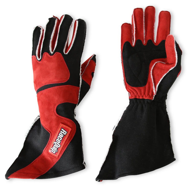 RaceQuip SFI-5 Red/Black XL Outseam Angle Cut Glove