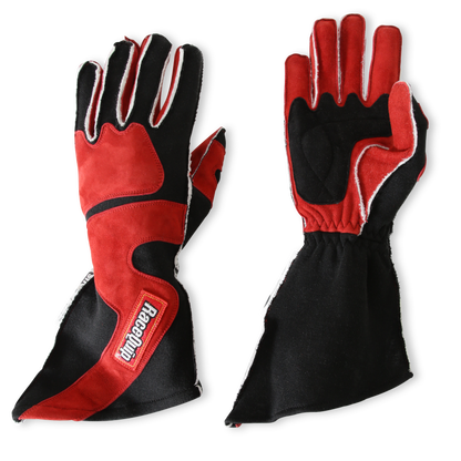 RaceQuip SFI-5 Red/Black XL Outseam Angle Cut Glove