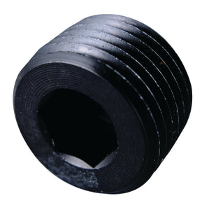 Fragola 1in NPT Pipe Plug Internal Black