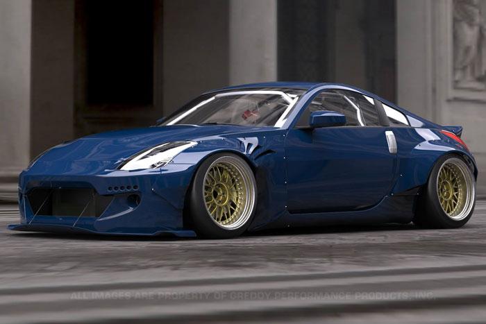 GReddy Nissan Z33 Rocky Bunny Aero Kit - Rear Fenders