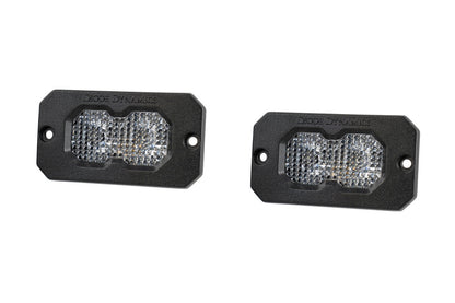 Diode Dynamics C2 2.0 Pro White Flood Flush RBL (Pair)