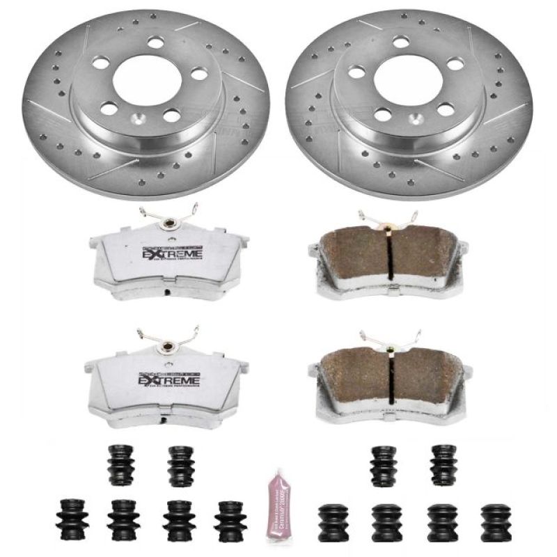 Power Stop 00-06 Audi TT Quattro Rear Z26 Street Warrior Brake Kit