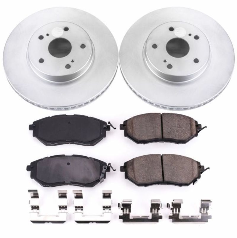 Power Stop 2015 Subaru Legacy Front Z17 Evolution Geomet Coated Brake Kit