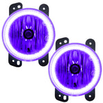 Oracle Lighting 10-15 Jeep Wrangler JK Pre-Assembled LED Halo Fog Lights -UV/Purple SEE WARRANTY