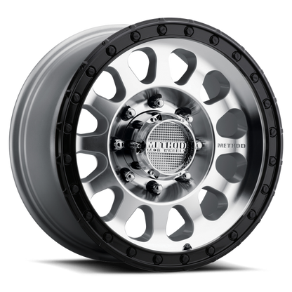 Method MR315 17x8.5 +25mm Offset 8x6.5 130.81mm CB Machined Wheel - Gloss Black Lip