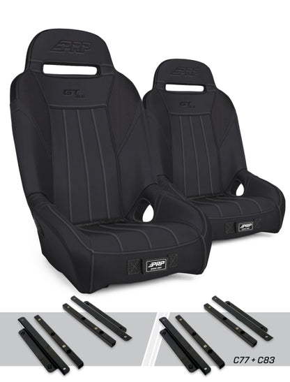 PRP Polaris General GT/S.E. Suspension Seats Kit (Pair) - Black