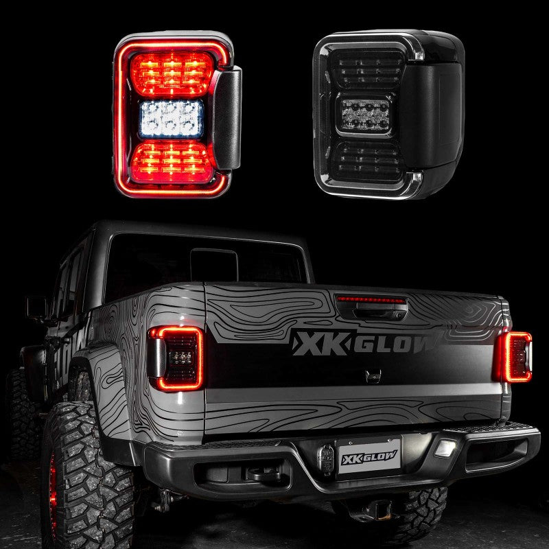 XK Glow Jeep JT Gladiator LED Taillight w/ Smoked Lens