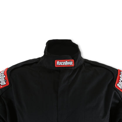 RaceQuip Black Chevron-1 Suit - SFI-1 Small