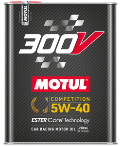 Motul 2L Synthetic-ester Racing Oil 300V COMPETITION 5W40 10x2L